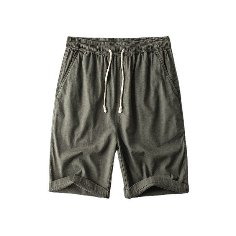 Men's Casual Loose Straight Linen Pirate Shorts - 2668south