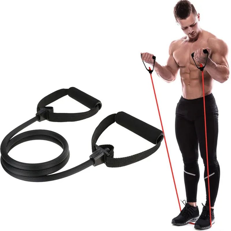 New Fitness Yoga Pilates Bar Stick Crossfit Resistance Bands Trainer Yoga Pull Rods Pull Rope Portable Home Gym Body Workout - 2668south