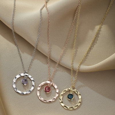 Personalized Metal Hollow Pendant Necklace - 2668south