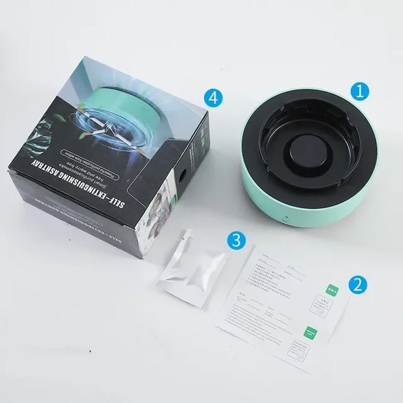 Smoke Removal Air Purification Ashtray Anion Purification Practical Automatic Purifier Ashtray Portable Gadgets for Car Ashtray - 2668south